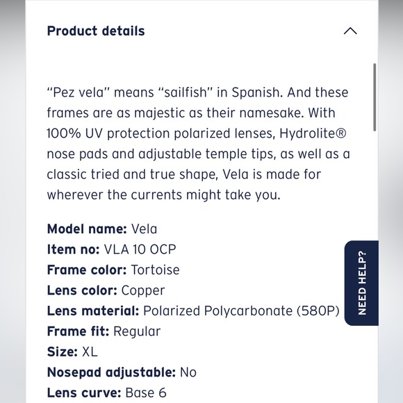 Costa Del Mar Vela Sunglasses main image 4